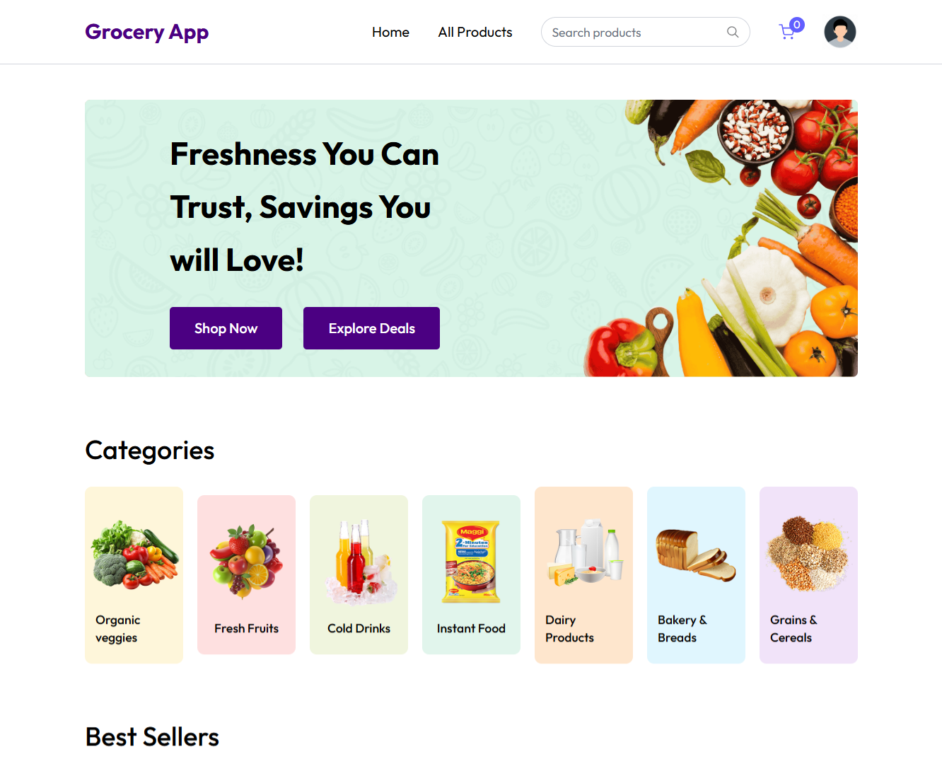 Grocery App 🛒